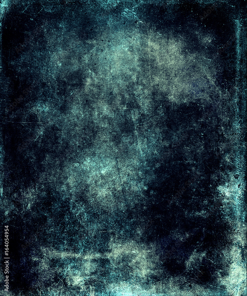 Fototapeta premium Abstract blue grunge watercolor texture background