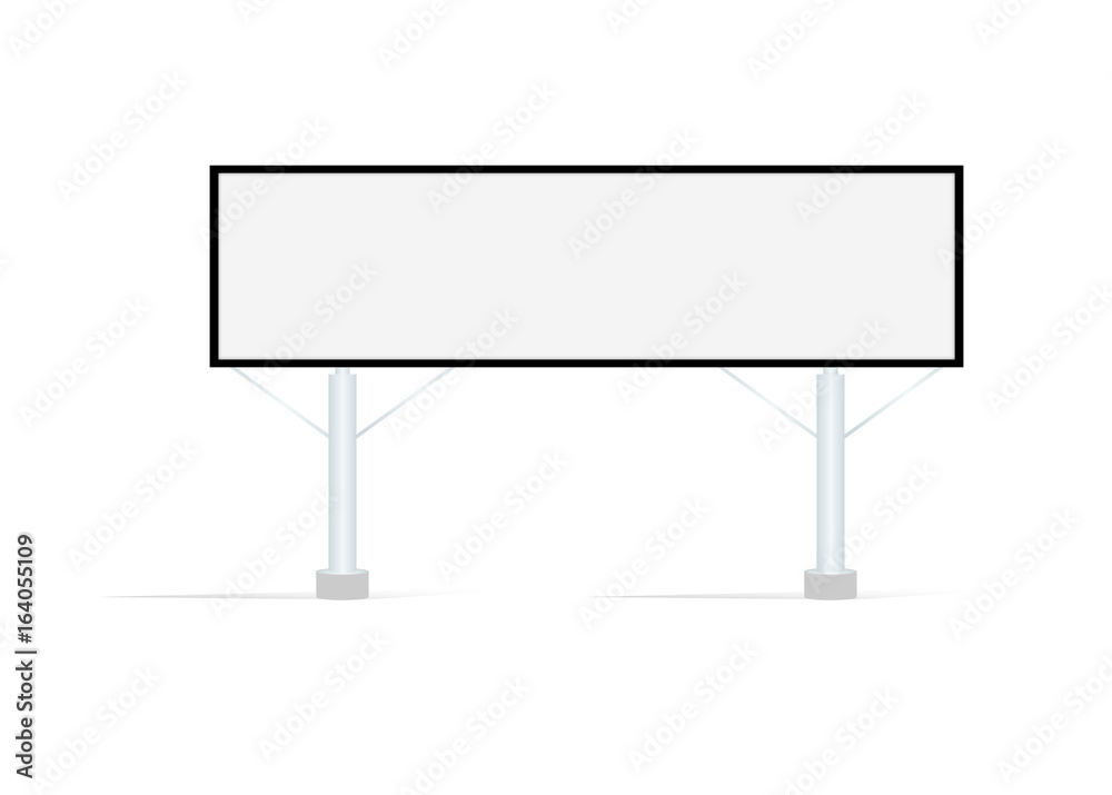 Blank big billboard. Mockup for your advertisement and design Blank big billboard. Mockup for your advertisement and design