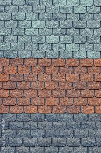 Wallpaper Mural цветная текстура из кровельной черепицы на крыше дома Torontodigital.ca