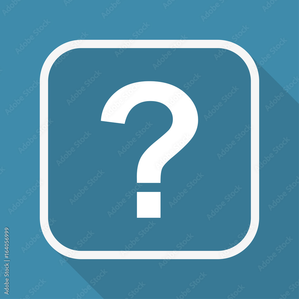App Button mit Schatten - Fragezeichen App Button mit Schatten - Fragezeichen