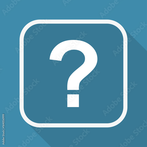 App Button mit Schatten - Fragezeichen