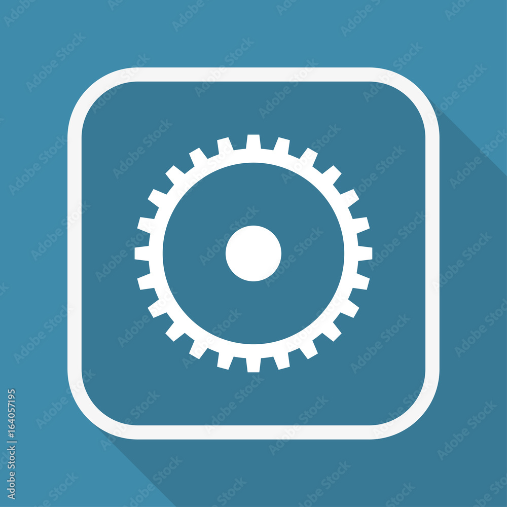 App Button mit Schatten - Zahnrad - Einstellung App Button mit Schatten - Zahnrad - Einstellung