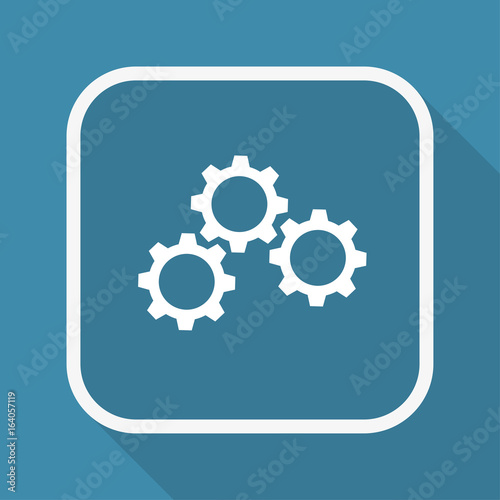App Button mit Schatten - Zahnräder - Optionen