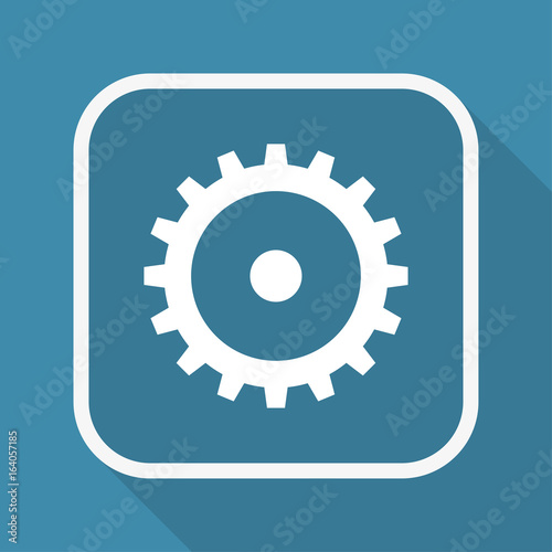 App Button mit Schatten - Zahnrad - Systemeinstellungen