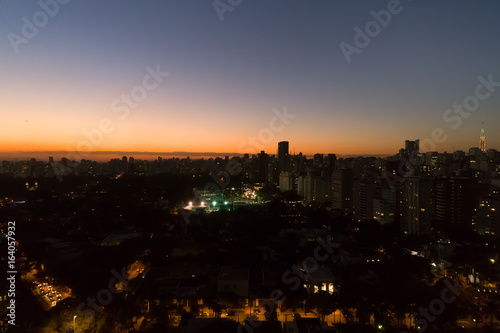 Fototapeta Naklejka Na Ścianę i Meble -  Dusk Sky in Sao Paulo City, Brazil