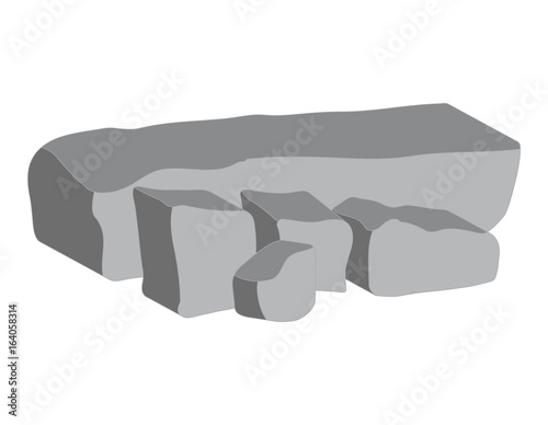 stone heap vector symbol icon design.