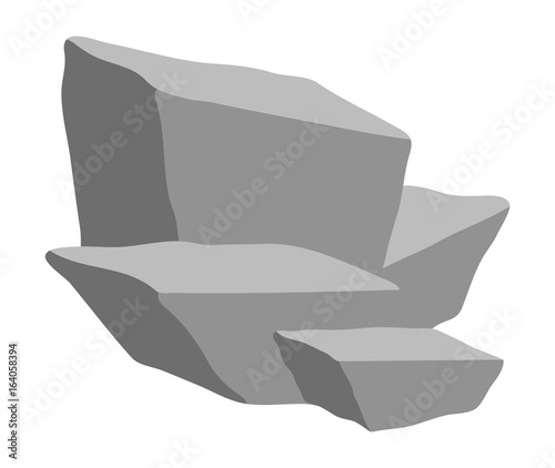 stone heap vector symbol icon design.