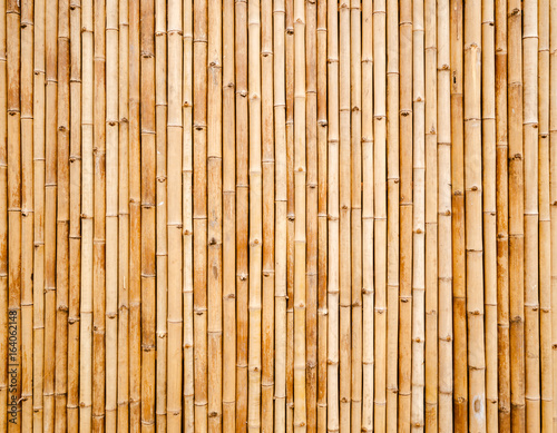 old bamboo plank fence texture for background © angyim