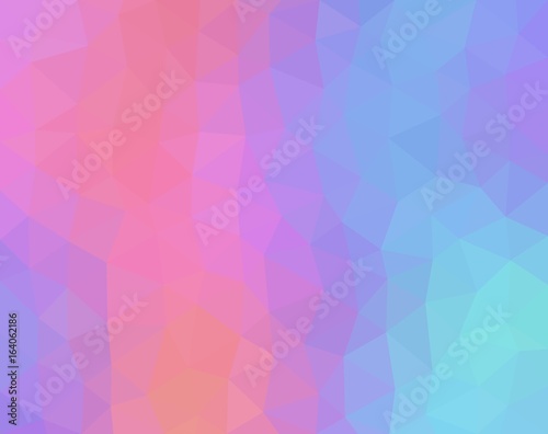 Pastel colored abstract geometric background with triangular polygons