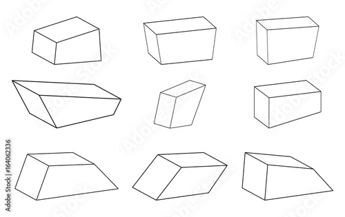 simple stone set vector symbol icon design