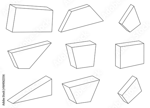 simple stone set vector symbol icon design