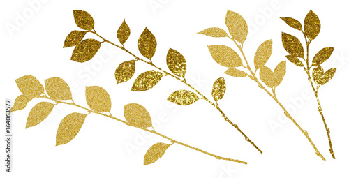 Golden textured twigs with ...