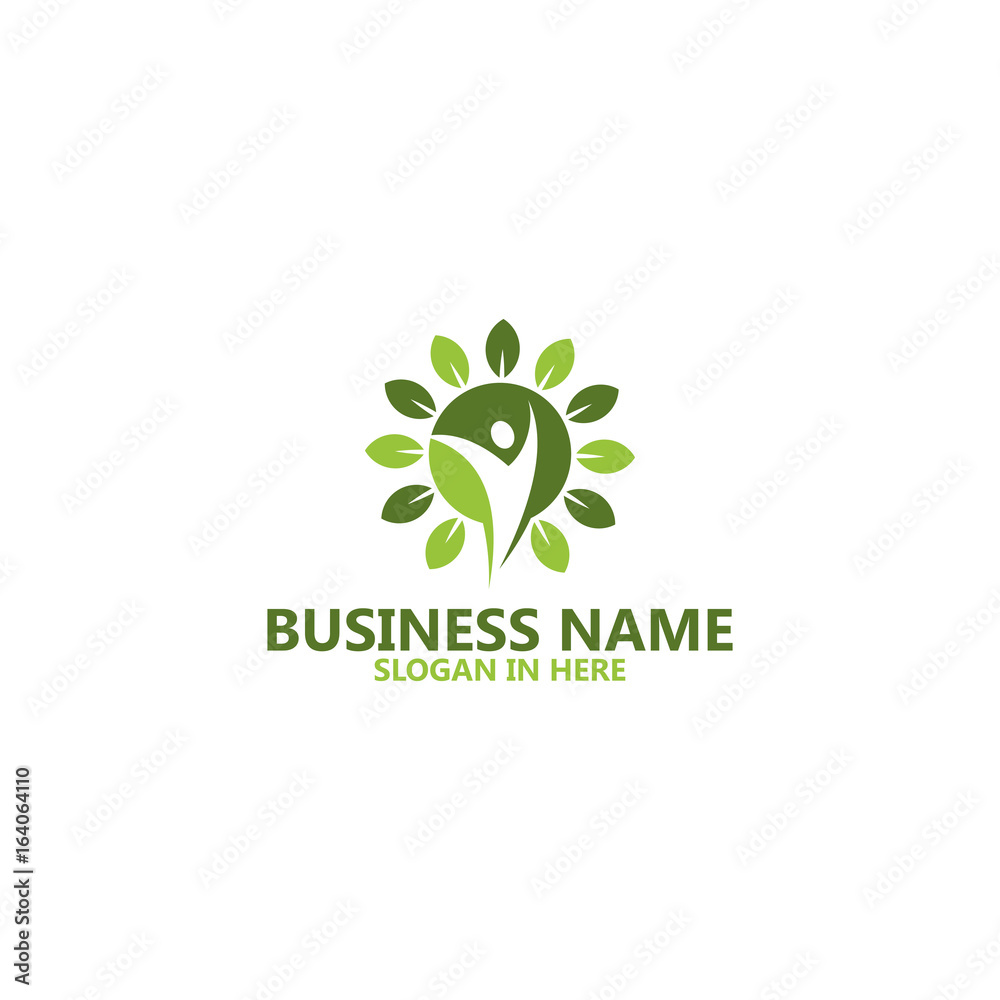 Leaf Life Logo Template Design Leaf Life Logo Template Design