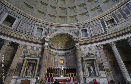 Pantheon in Rome. Ancient roman pantheon. Interior view. Rome, I © mitev