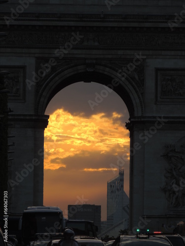Burning Sunset in Paris