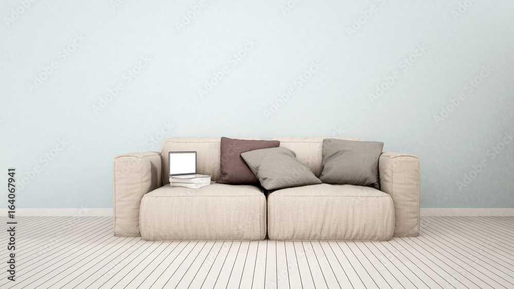 living room or kid room in home or apartment - 3D Rendering living room or kid room in home or apartment - 3D Rendering
