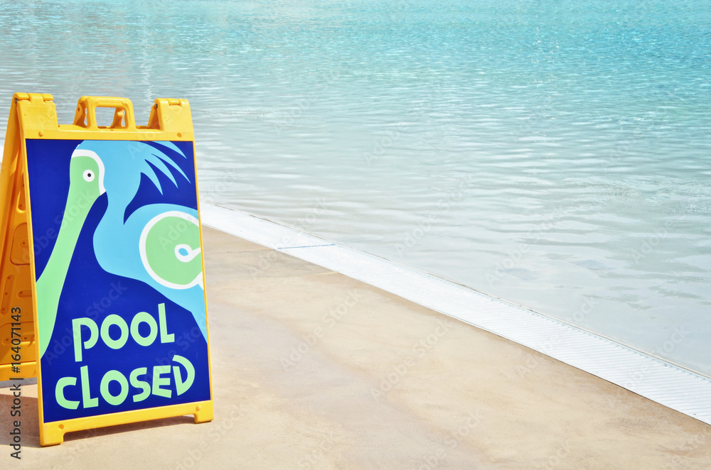 Pool Closed Sign Stock Photo | Adobe Stock