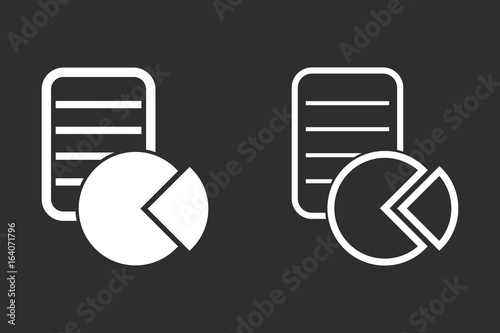 Business report - vector icon.