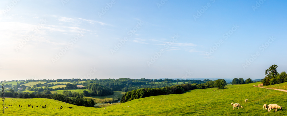 Panoramic Picture of the South Somerset Countryside Panoramic Picture of the South Somerset Countryside