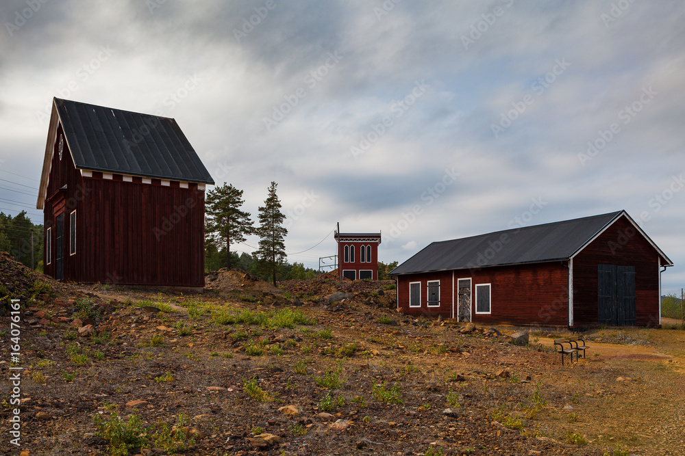 Mining Area of the Great Copper Mountain in Falun, Sweden - UNESCO World Heritage Site. The are an outstanding example of a technological ensemble with a historical industrial landscape. Mining Area of the Great Copper Mountain in Falun, Sweden - UNESCO World Heritage Site. The are an outstanding example of a technological ensemble with a historical industrial landscape.