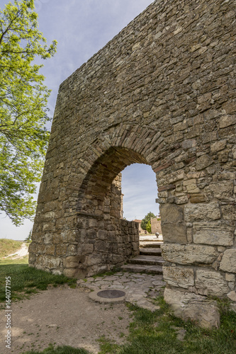 Arab gate on the walls of Medinaceli  Spain