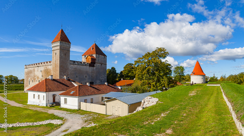 A summer view of Kuressaare castle, Saaremaa island, Estonia
