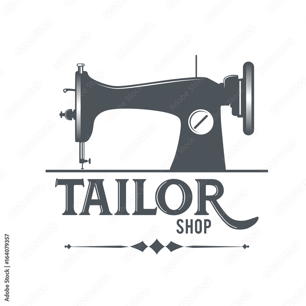vector logo for tailor shop Stock Vector | Adobe Stock