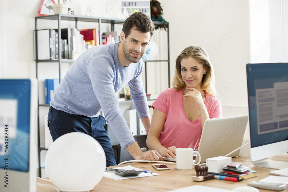 Fototapeta premium Young creatives at work