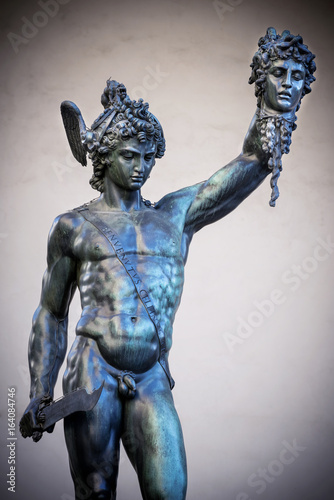 Perseus holding the head of Medusa by Benvenuto Cellini photo