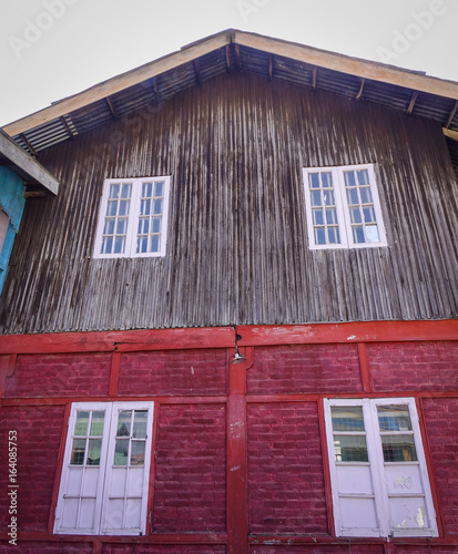 Old buildings in Pyin Oo Lwin, Myanmar photo