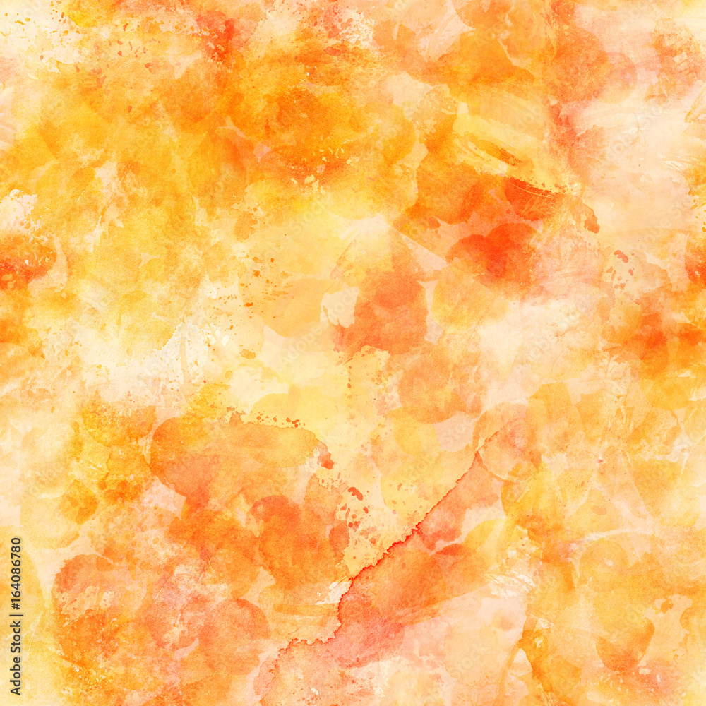 Seamless golden yellow watercolor repeat print Seamless golden yellow watercolor repeat print
