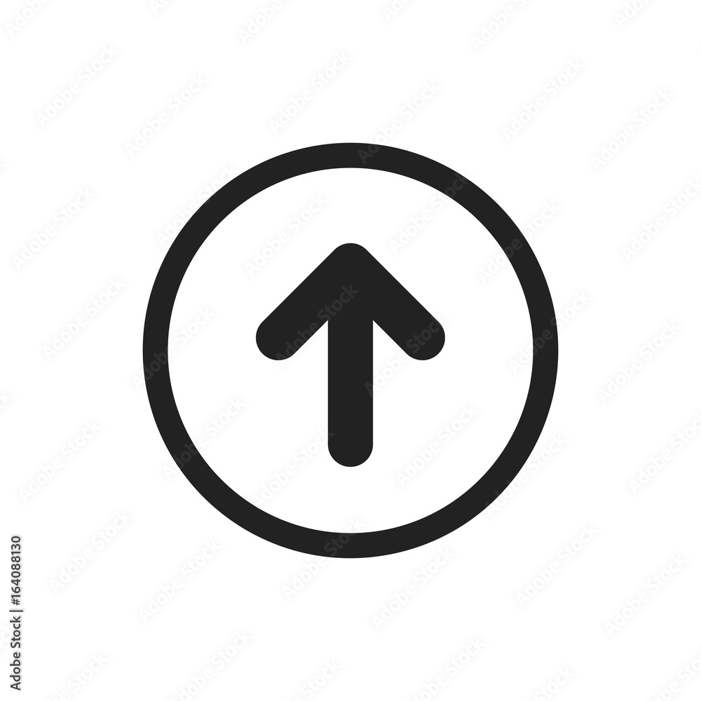 Arrow up vector icon. Forward arrow sign illustration. Arrow up vector icon. Forward arrow sign illustration.