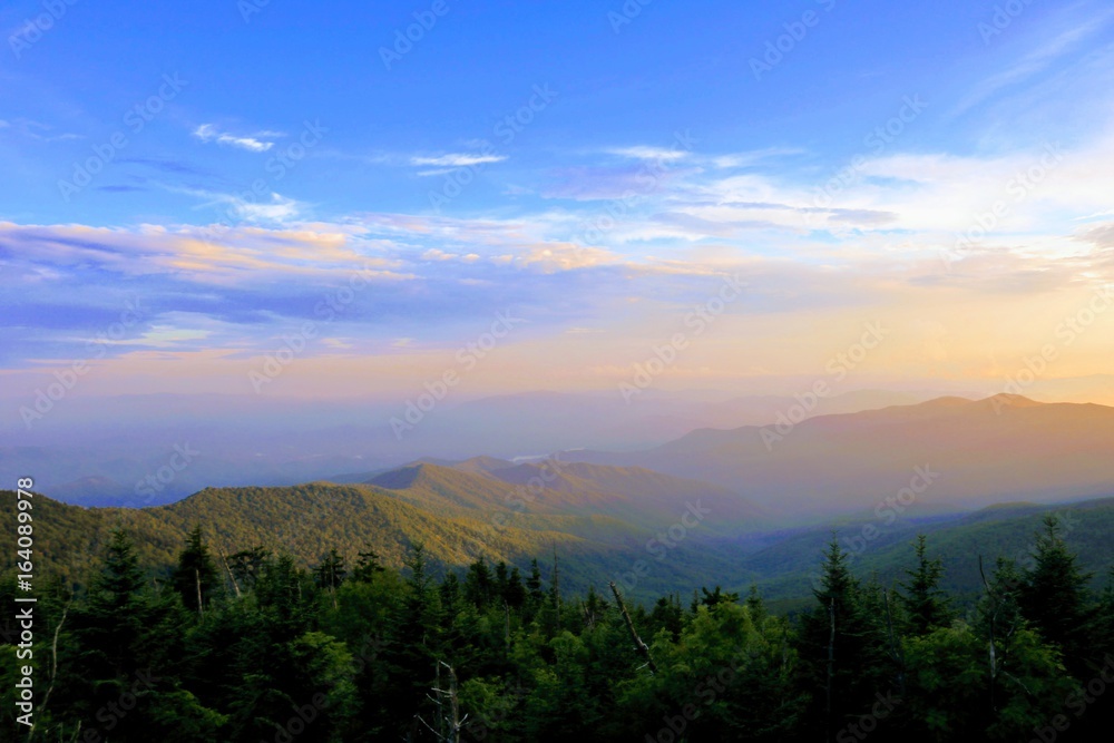 Sunset Smoky Mountains