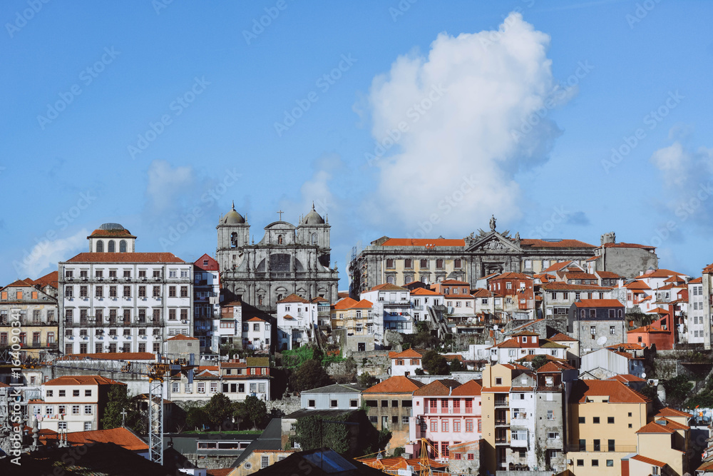View of Ribeira the old town of Porto, Portugal