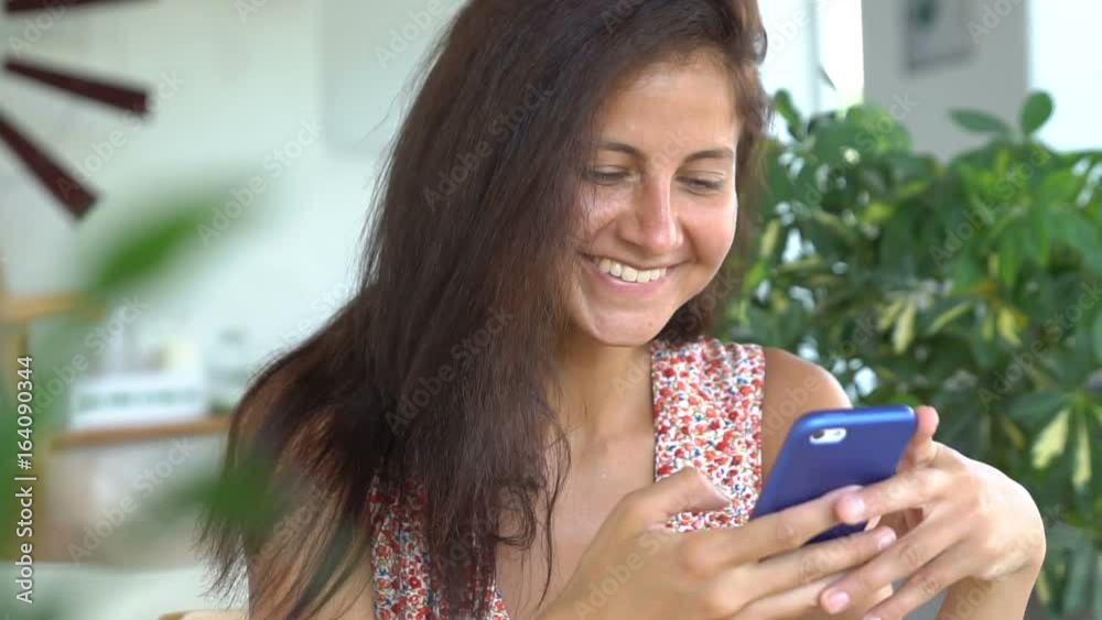 Woman use smartphone.