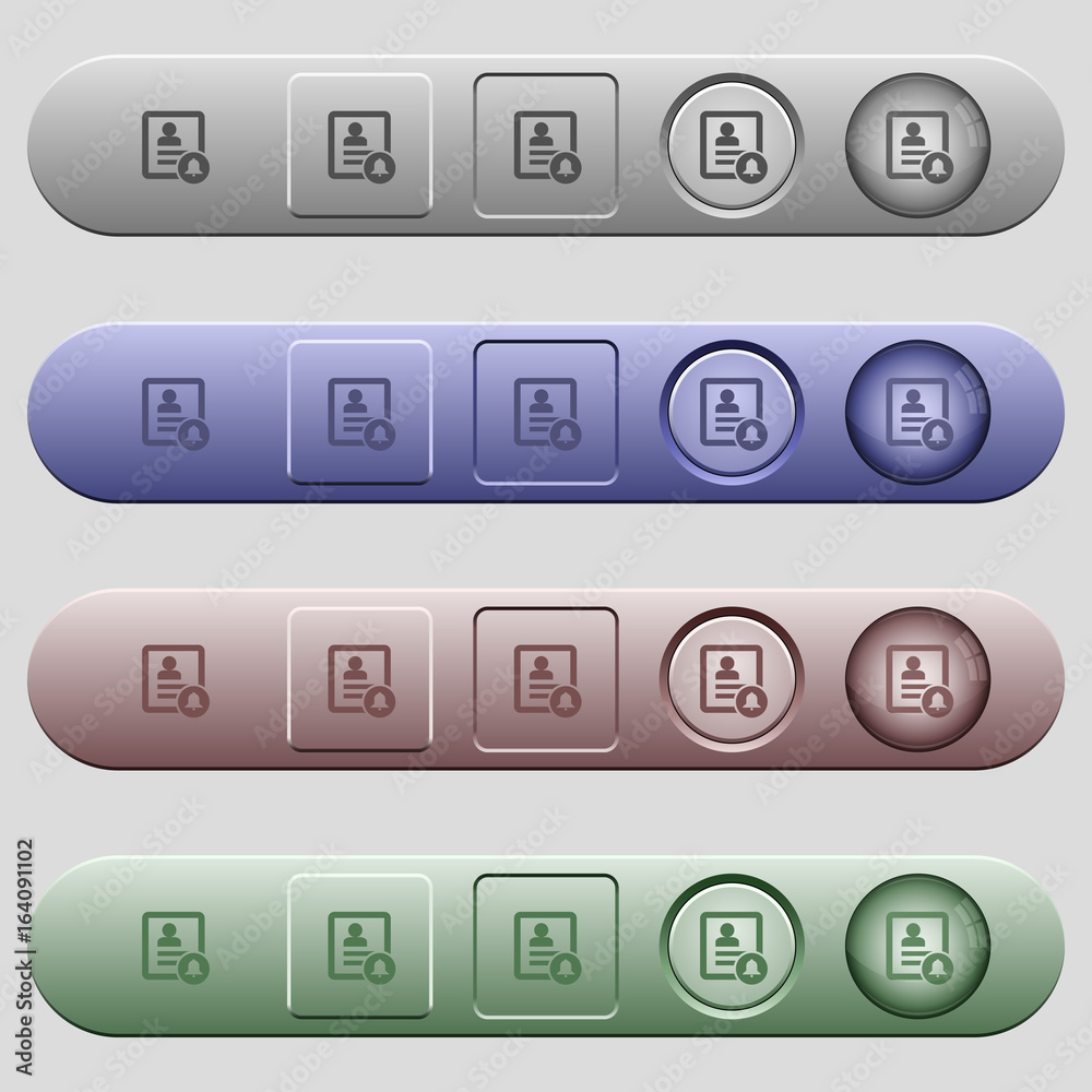 Contact notifications icons on horizontal menu bars Contact notifications icons on horizontal menu bars