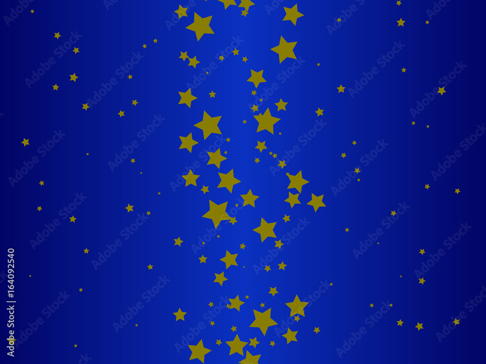 Abstract Blue Background with Magic Stars Vector
