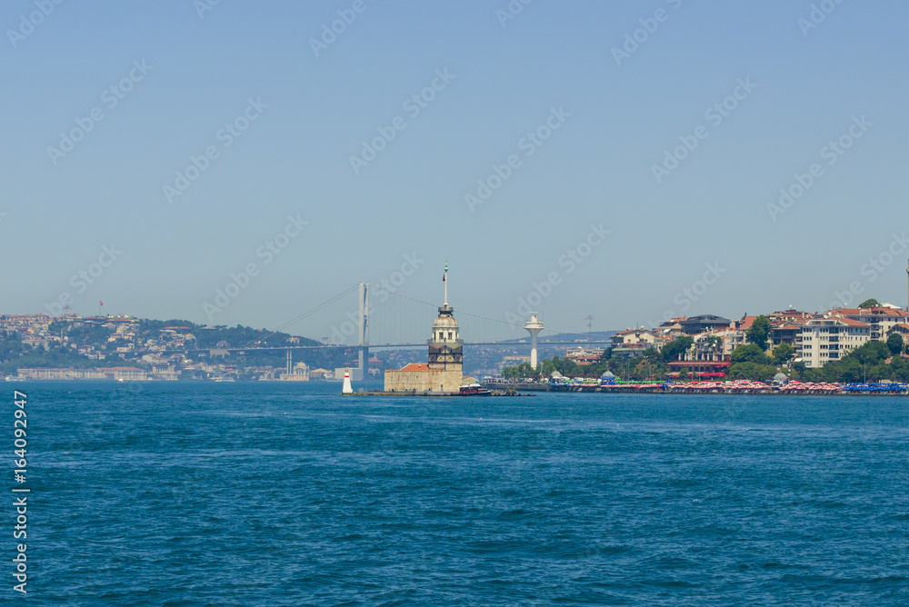 Maiden's Tower (Leander's Tower) and Bosphorus Bridge