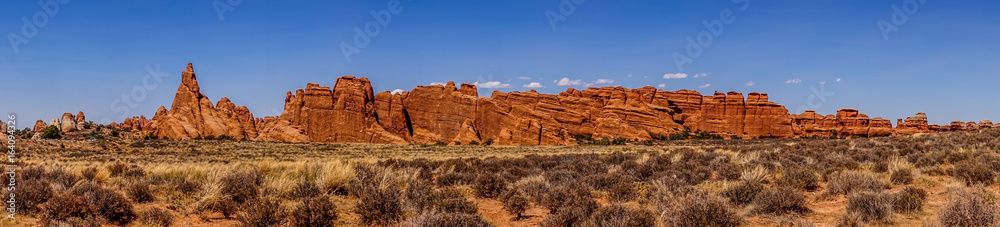 Uninhabited desert landscape Moab, Utah, USA. Arches National Park