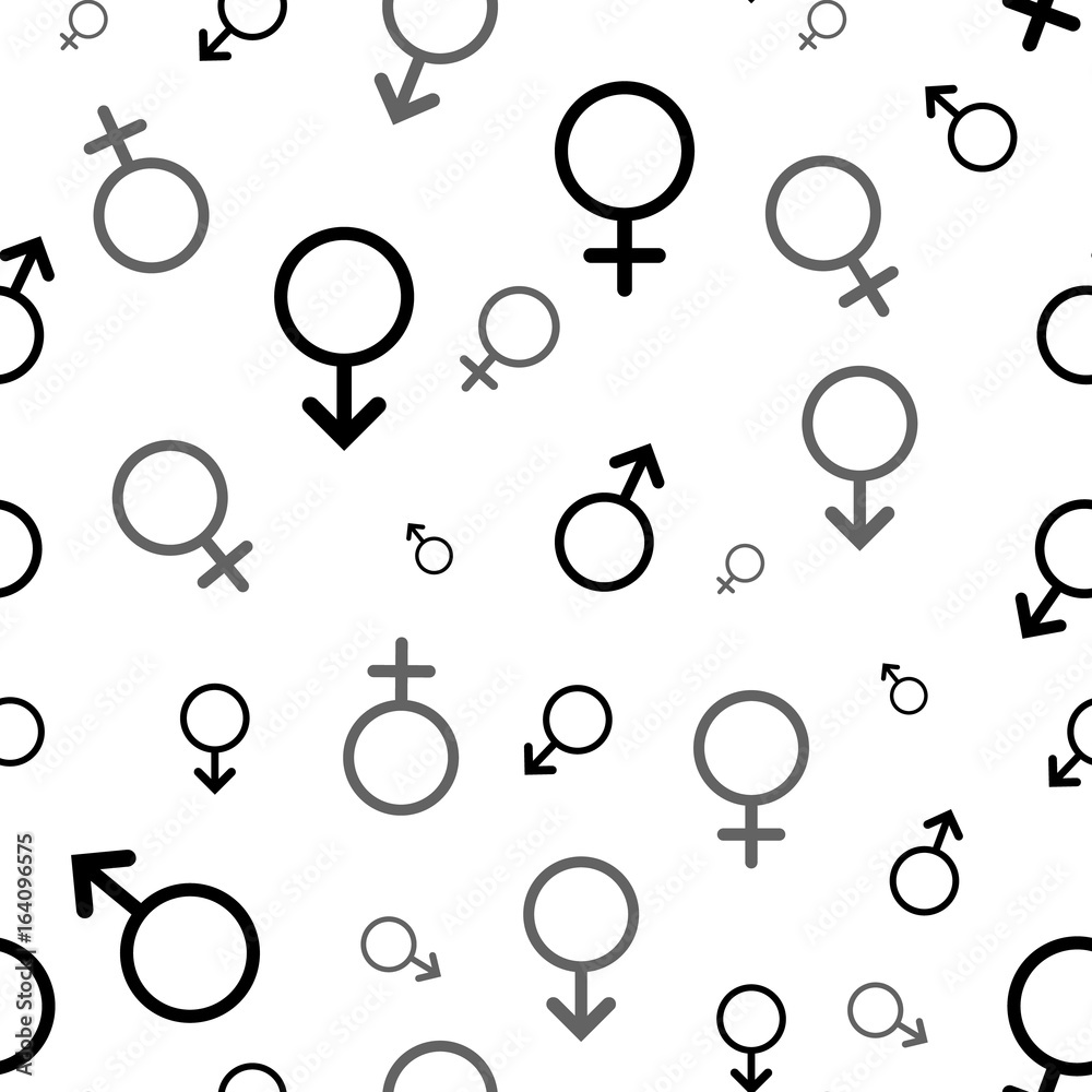 Gender icon pattern. Vector illustration Gender icon pattern. Vector illustration