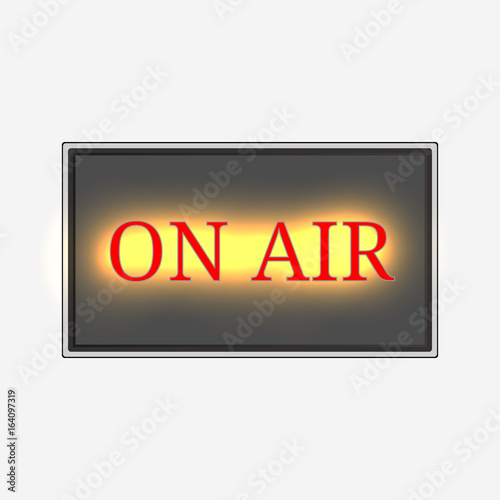 On air realistic sign