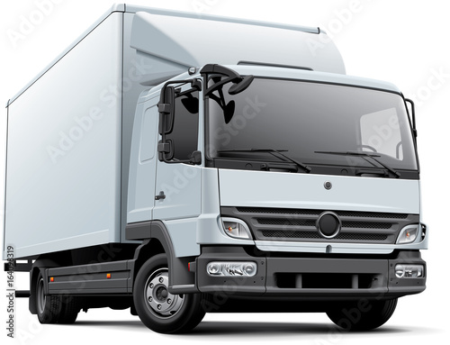 European delivery truck