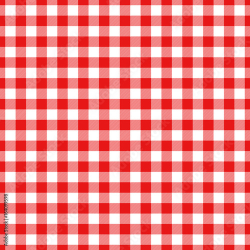 Lumberjack plaid pattern in red and black. Seamless vector pattern. Simple vintage textile design.