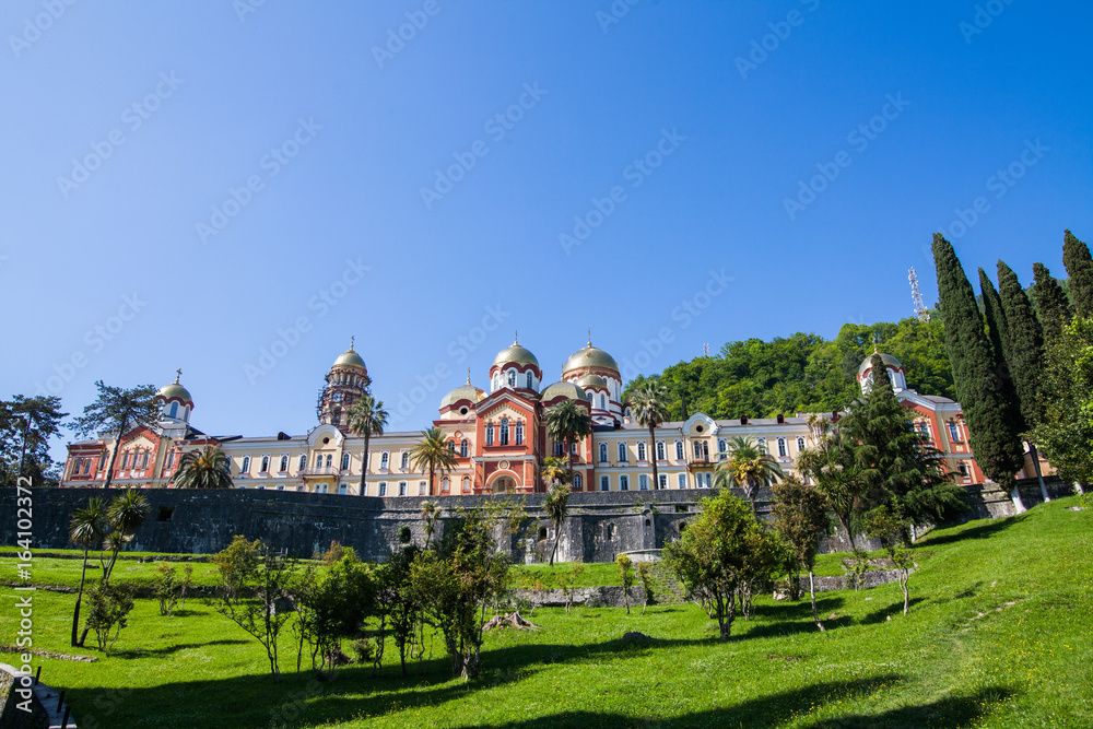 Fototapeta premium Christian monastery in New Athos, Abkhazia