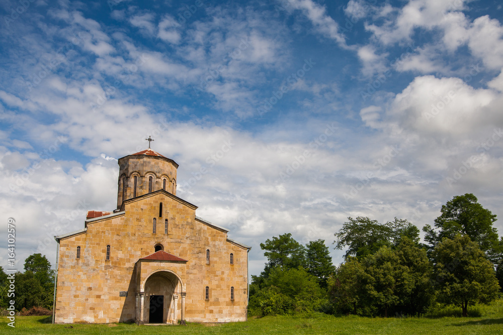 countryside ancient Christian Cathedral Abkhazia