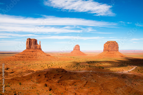 Monument Valley on the border between Arizona and Utah  United States