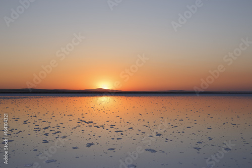 Salt lake sunset