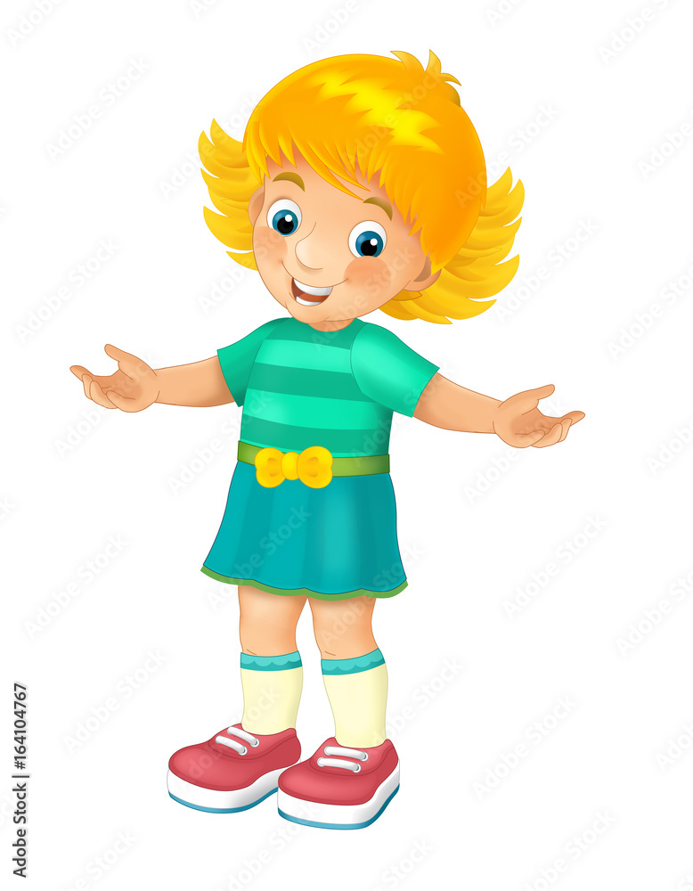 Cartoon child - isolated - illustration for children Cartoon child - isolated - illustration for children