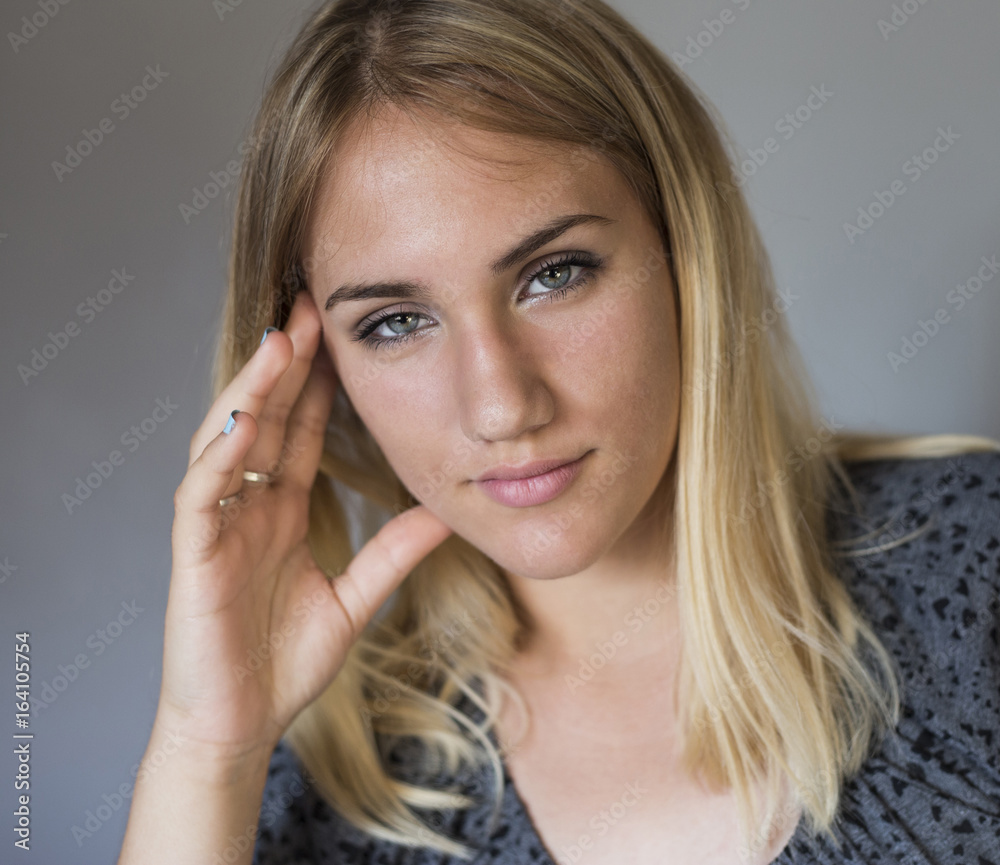Beautiful blonde woman portrait Beautiful blonde woman portrait