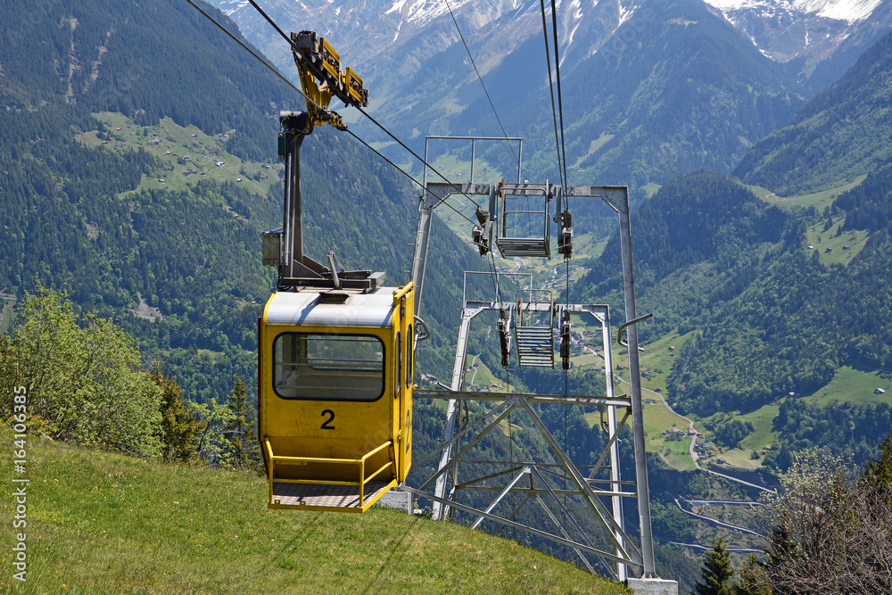 Seilbahn in der Zentralschweiz (Amsteg)